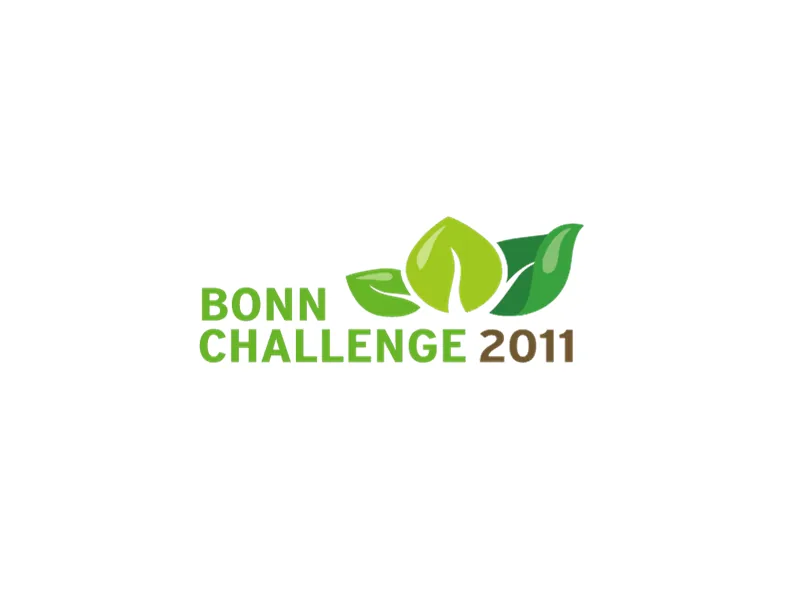 Previous Bonn Challenge logo with three leaves