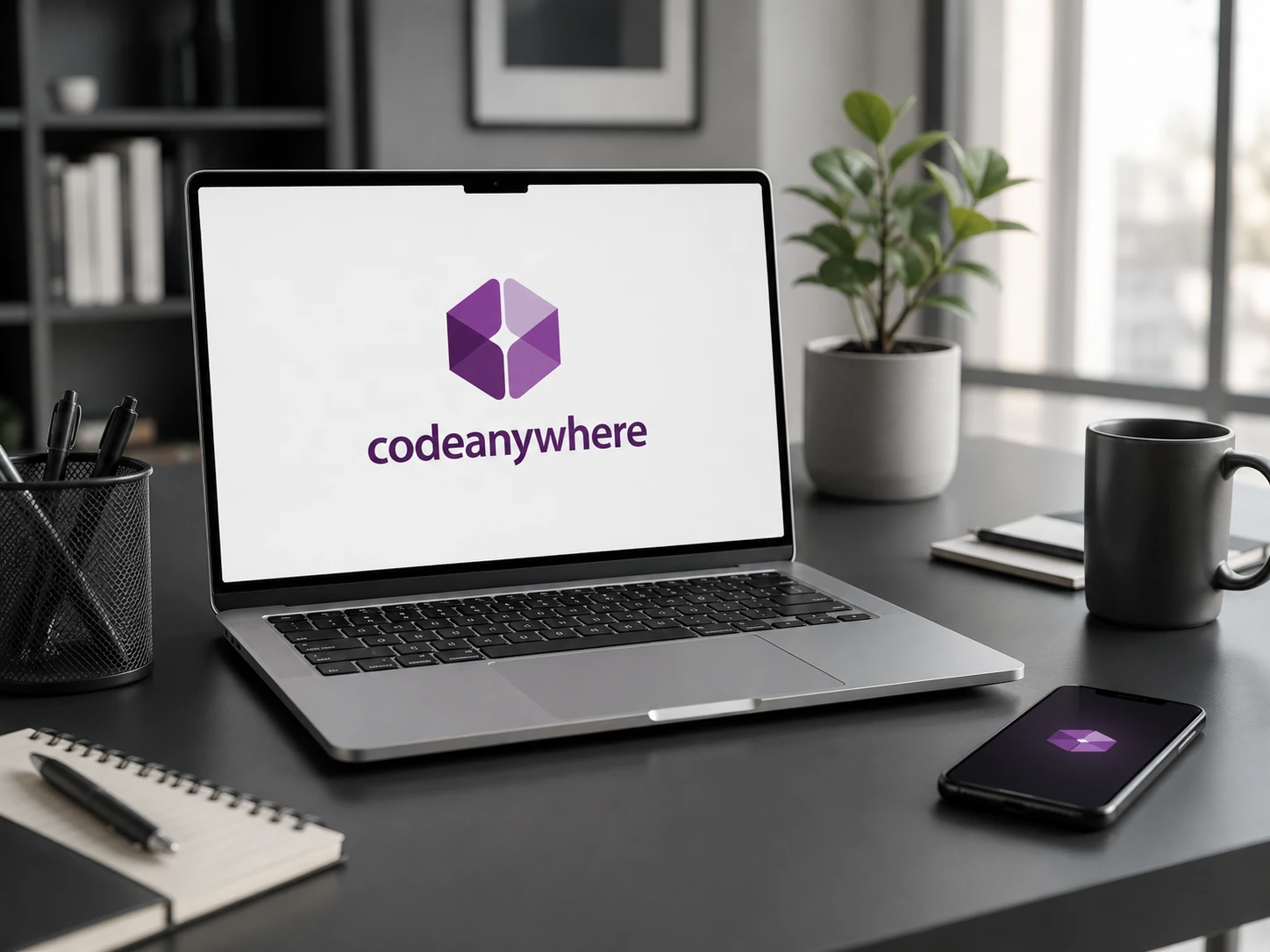 Codeanywhere logo identity presentation