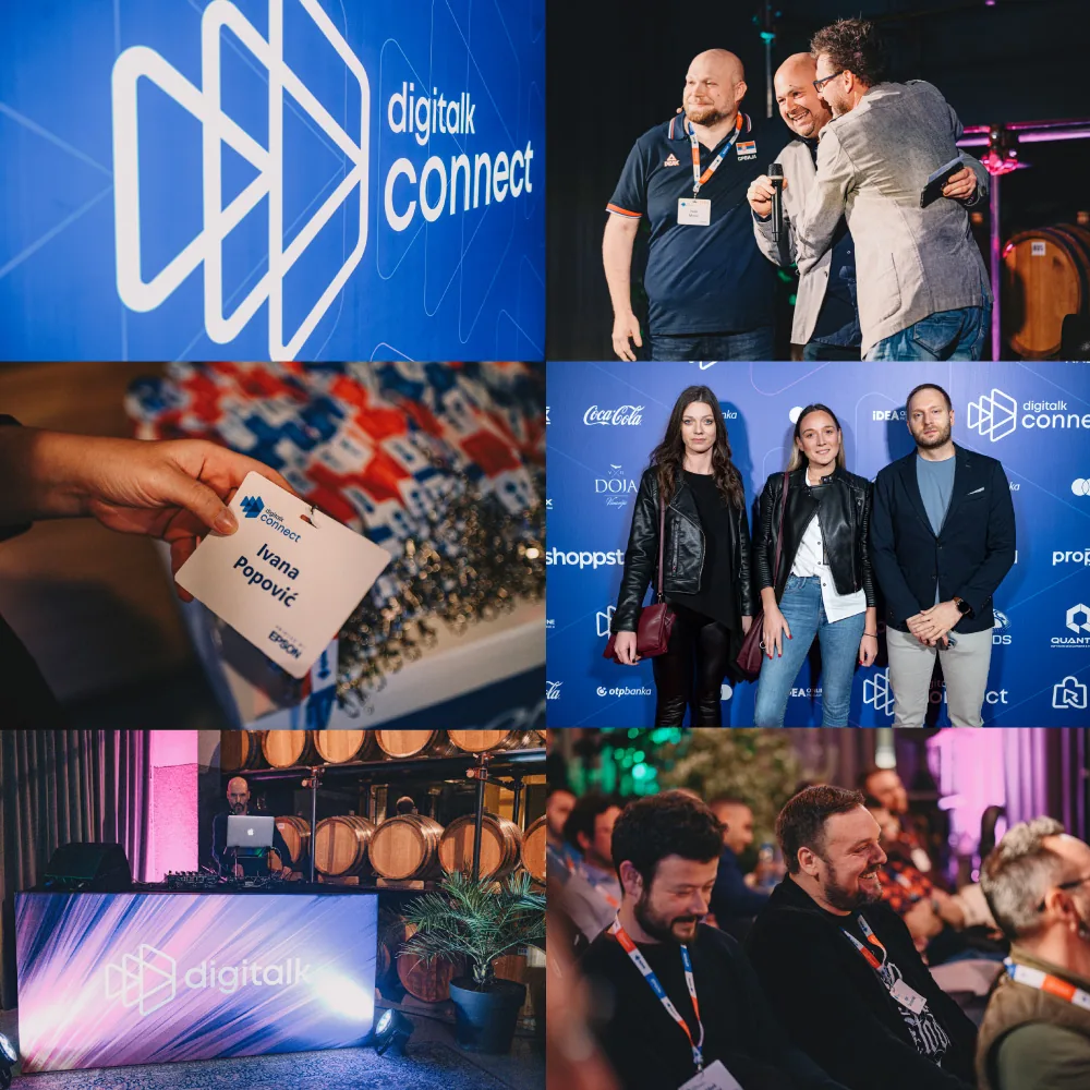Digitalk Connect applications across stage, badges, and venue