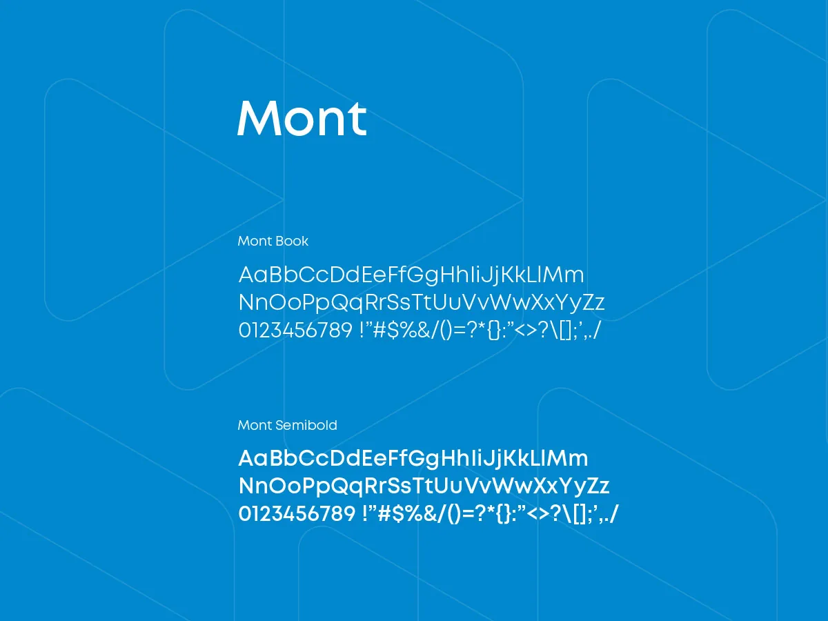 Digitalk Mont type specimen