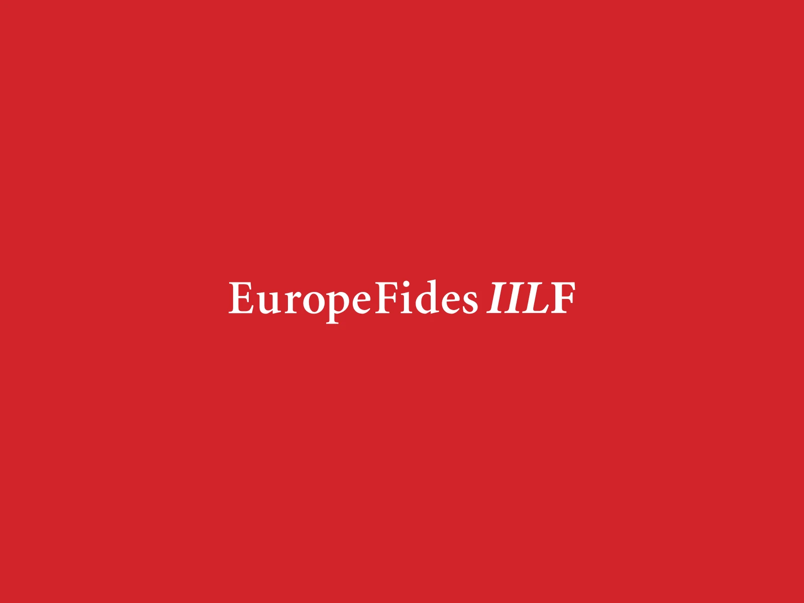 EuropeFides IILF: Wordmark