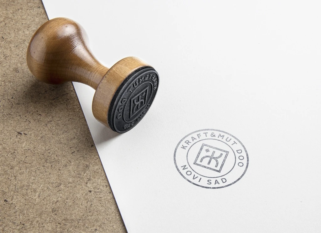Kraft&Mut: Rubber stamp