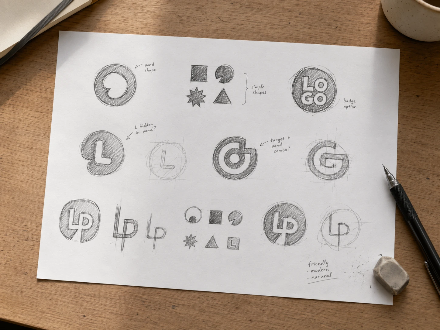 LogoPond: Concept sketches