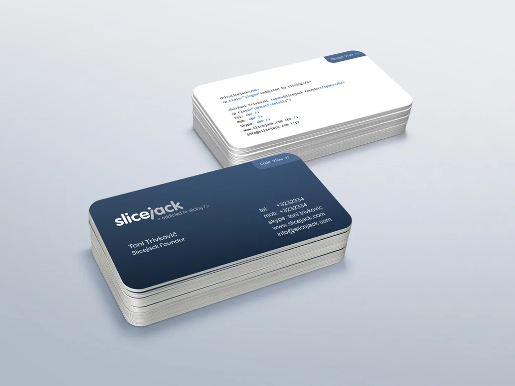 Slicejack: Business cards