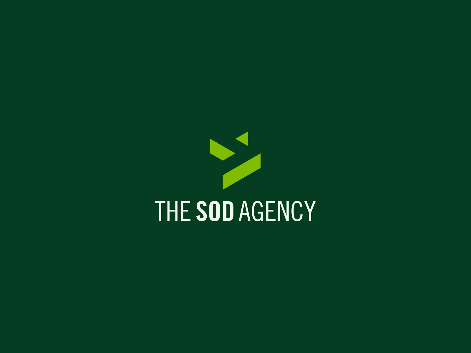 The Sod Agency: Vertical logo