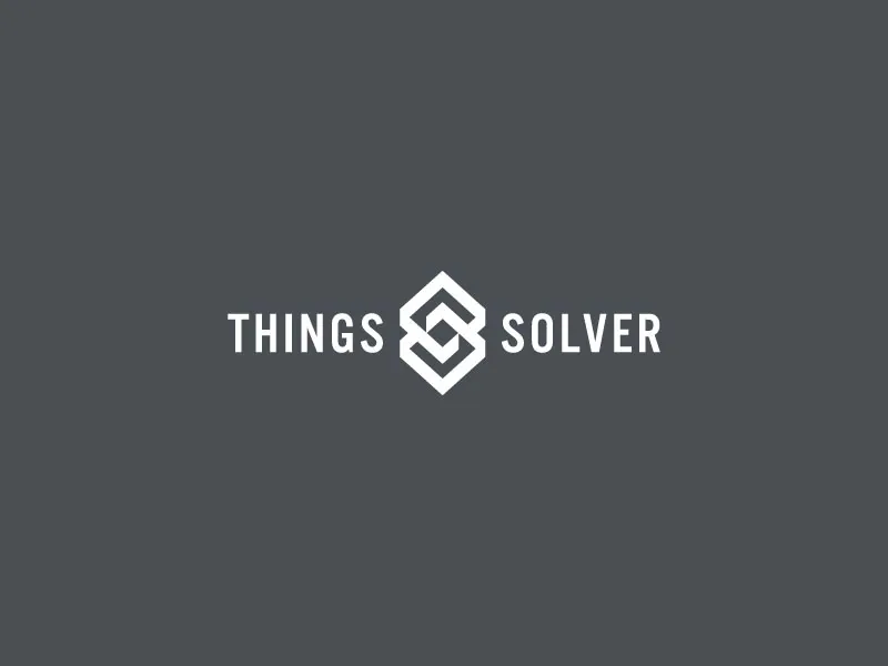 Things Solver: White logo
