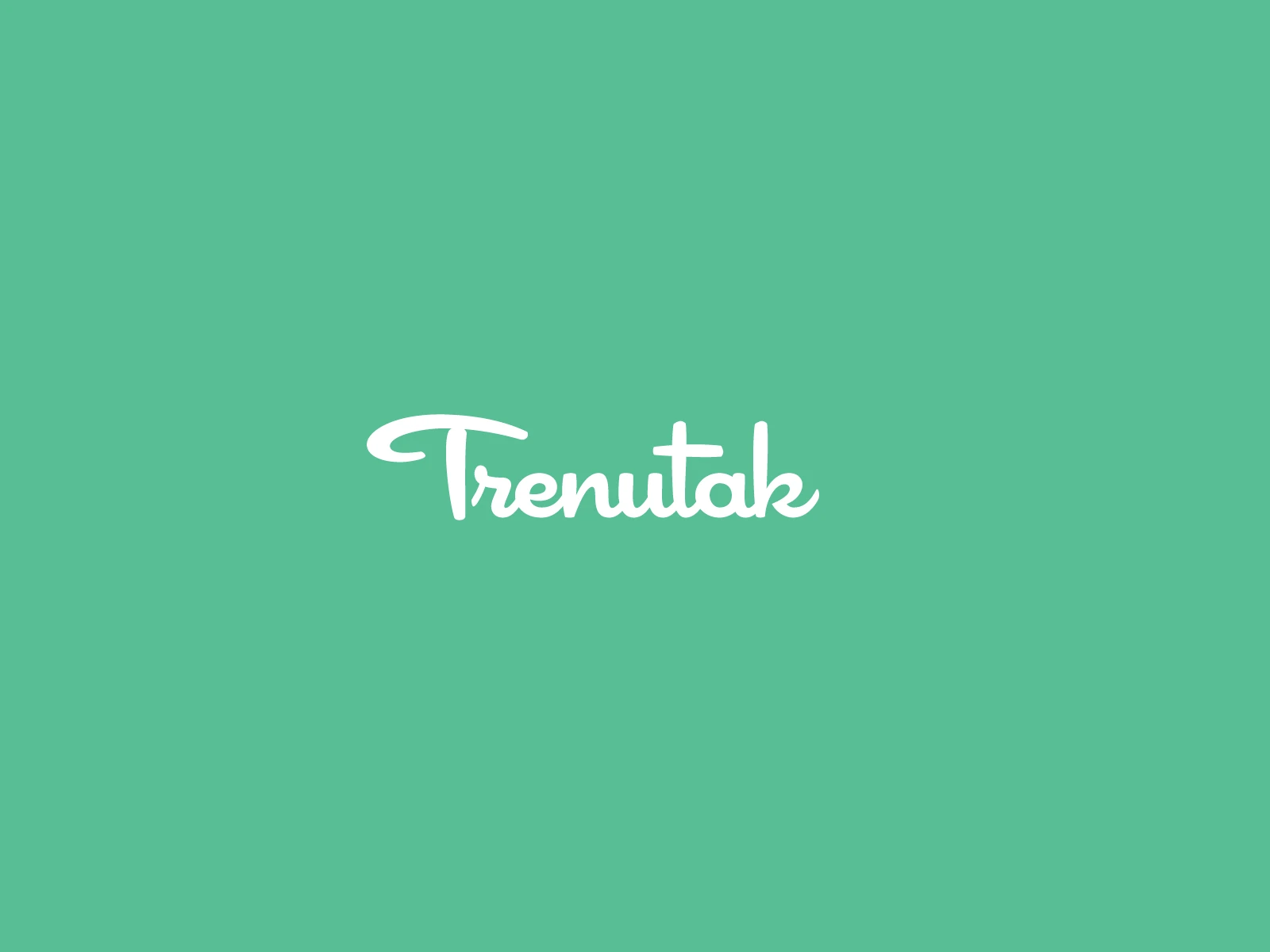 Trenutak.rs: Wordmark