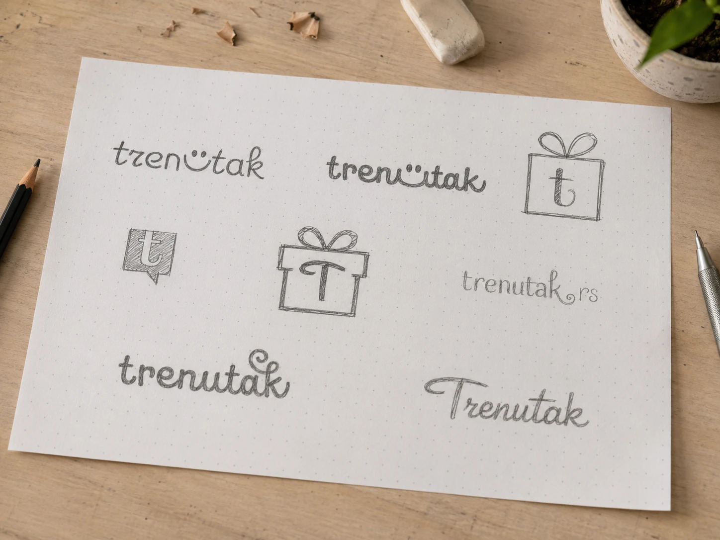 Trenutak.rs: Concept sketches