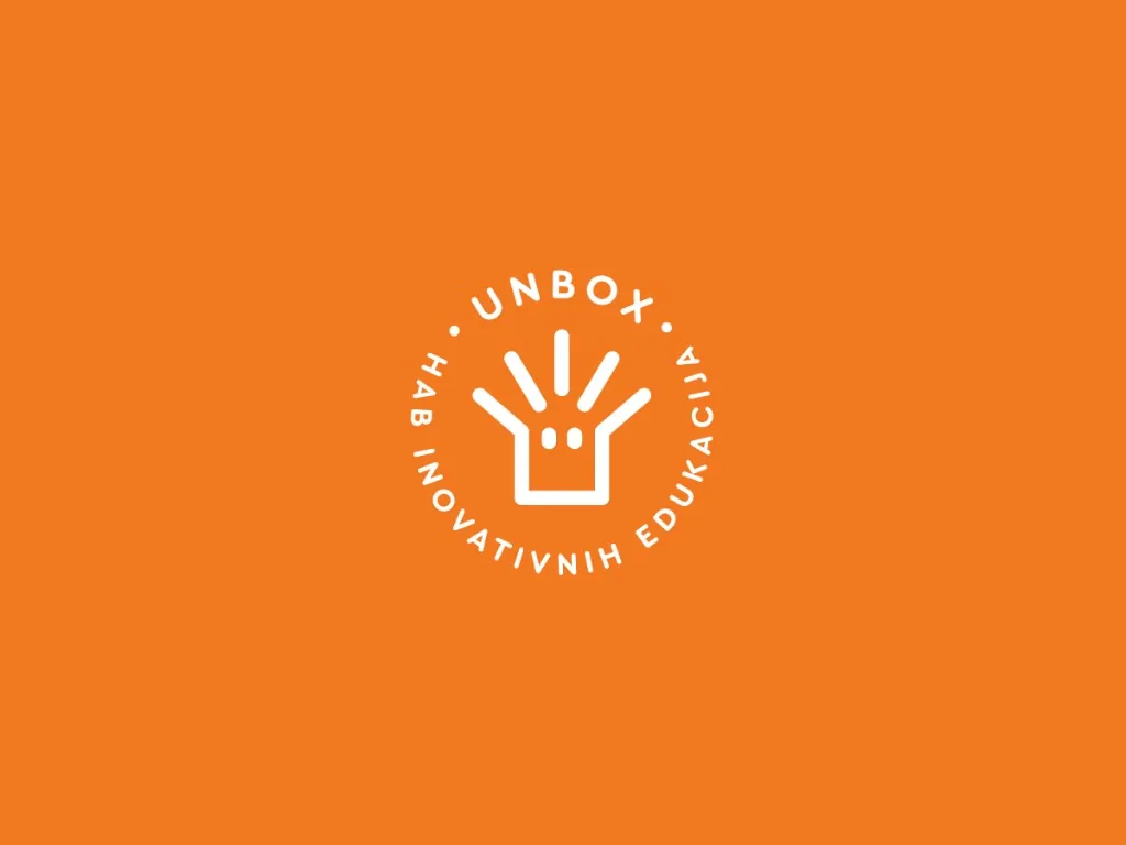 Unbox: Logo on orange