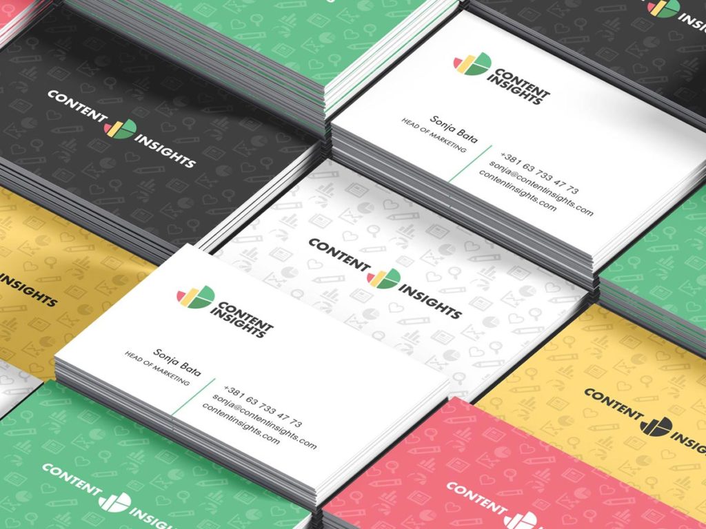 Content insights business cards