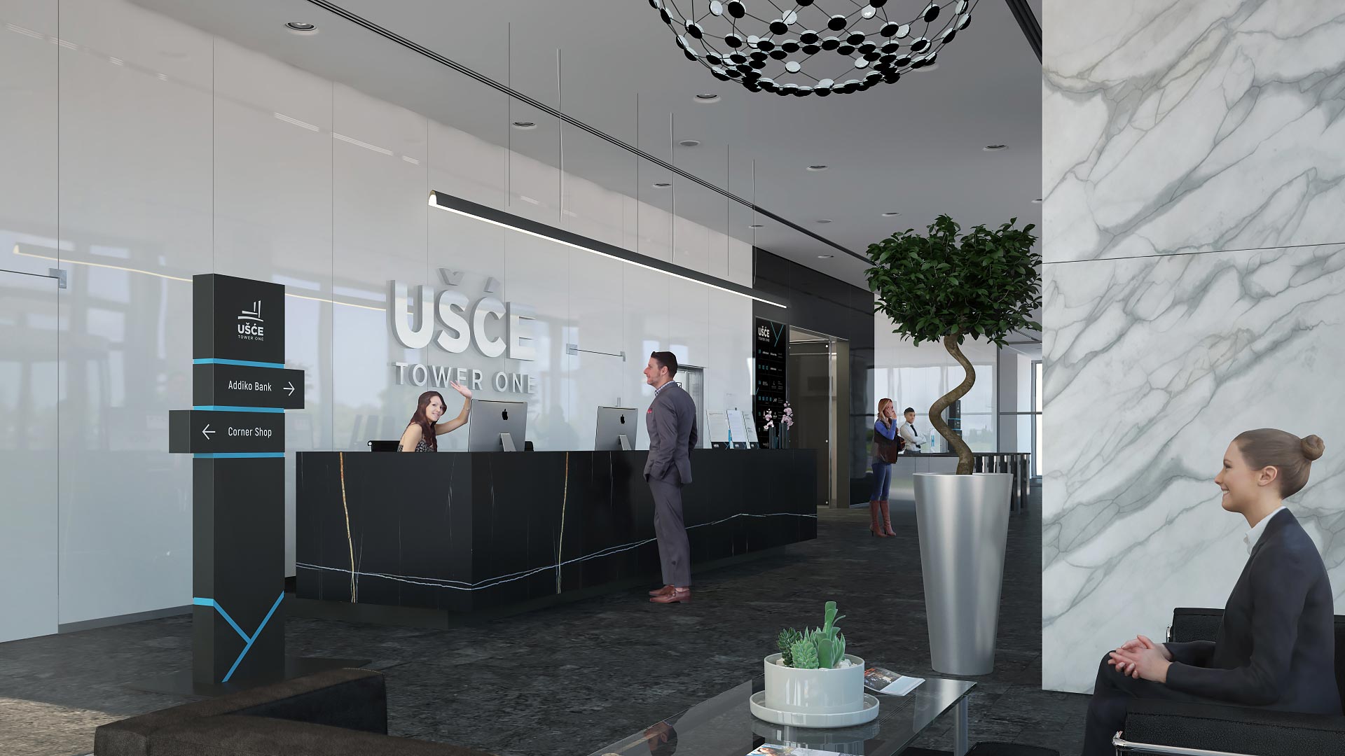 Usce tower one lobby2